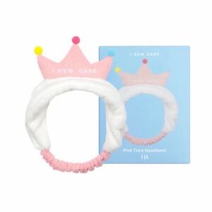 I Dew Care Pink and White Tiara Headband